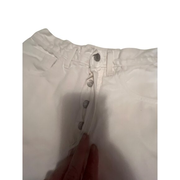 Vintage Guess Georges Marciano White High-Waisted Shorts Size 28 - Picture 4 of 5